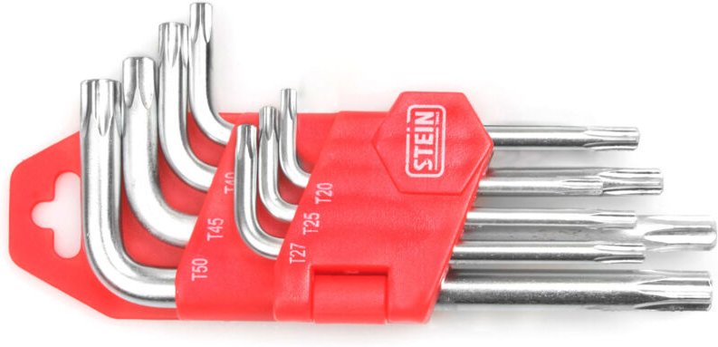 Torx-Schlüsselsatz mit langem Steinloch, cr-v, 9-teilig