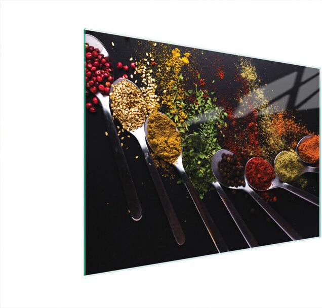 Glasschneidebrett 40x30 Gewürze