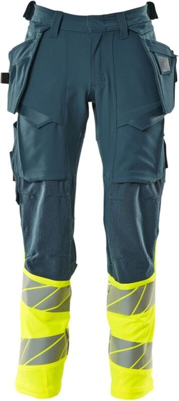 Mascot - Hose mit Hängetaschen 19131-711-4417 Gr. 76C48 dunkelpetroleum/hi-vis gelb