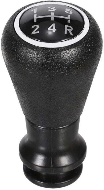 Aiperq - 5-Gang-Schaltknaufkopf Ersatz für peugeot 106 206 306 406 207 307 407 408 508 605 607 807, Modell: Schwarz