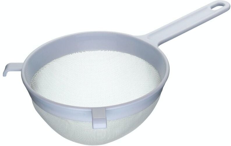 KitchenCraft Rundes Sieb of Kunststoff mit Masche zum Sieben von Püree und Brühe, 18 cm - Grau