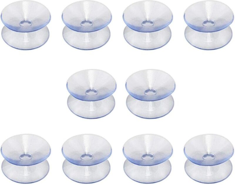 Lntyq - Doppelseitige Saugnäpfe aus Silikonkautschuk für Tischplatten, kompatibel mit Glasplatten, transparente Saugnäpf...