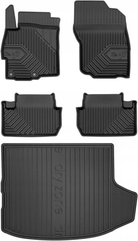 SET 77 Fußmatten und Fußmatten Mitsubishi Lancer 8 Hatchback 2007-2017 g