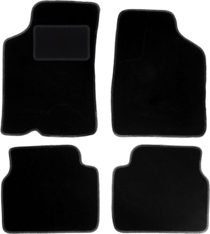 Schwarze Veloursmatten für: Kia Sephia II Limousine (1997-2001)