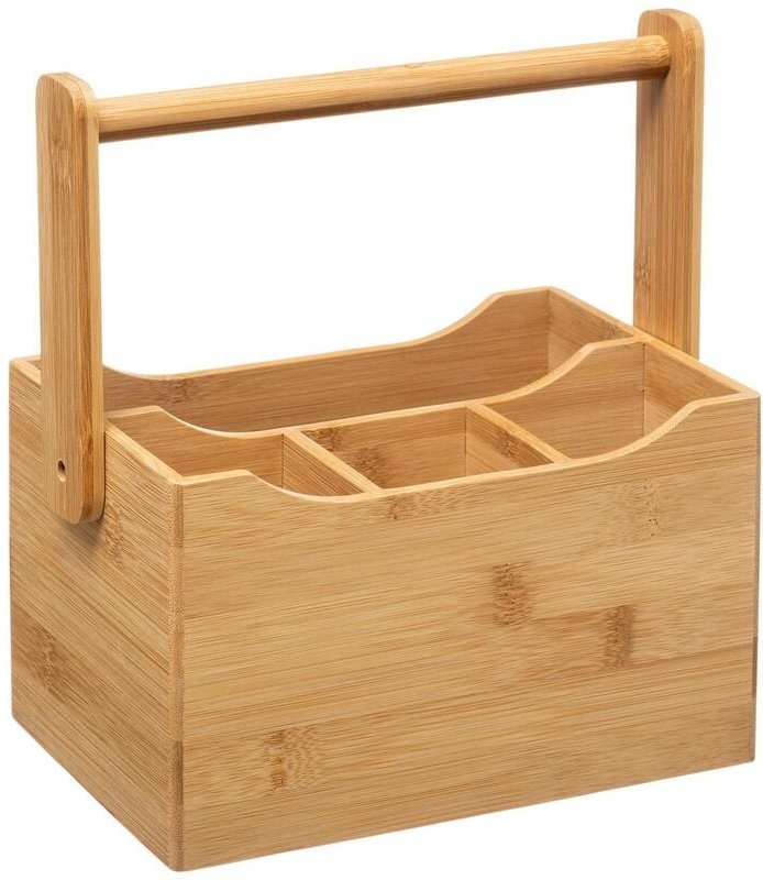 Utensilientopf mit henkel bambus - 5five