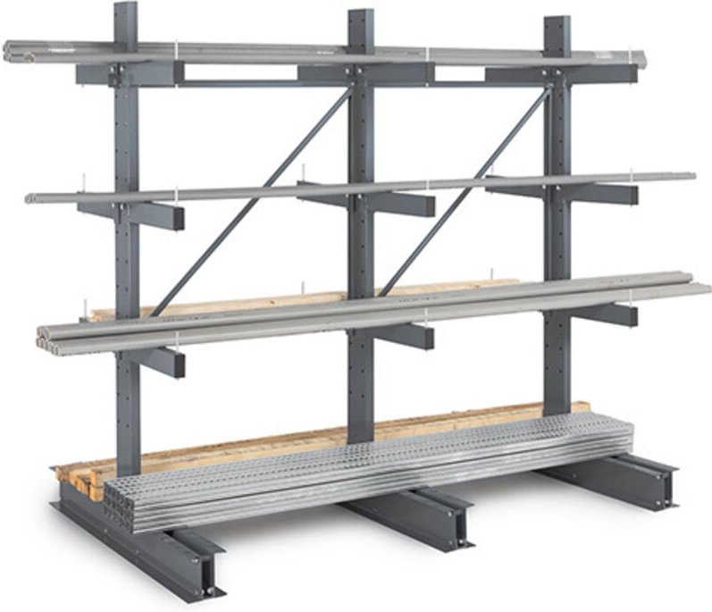Kragarmregale für leichte Güter 2 Seiten - Startmodul: 2000x1250x700mm - RAYC/3N/2C/1270/D