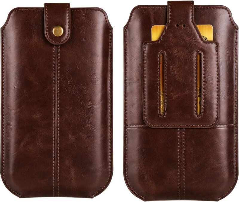 Thumbnail - Sollbry - Leder-Handy-Gürteltasche, Leder-Holster-Handytasche, Herren-Gürteltasche, Hüfttasche, Sport-Gürteltasche, Geld...