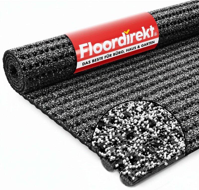 Sicherheits-Matte Gegen Glätte Grau 120 x 200 cm