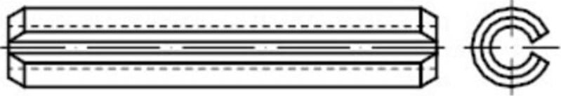 Thumbnail - Iso 8752 Spannstift (Spannhülse), schwere Ausführung, fst 5x12 hp 500 Stk