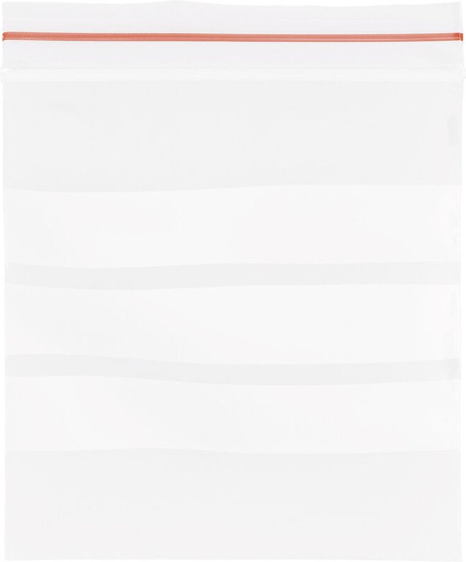 Druckverschlussbeutel mit Beschriftungsstreifen (B x H) 180 mm x 250 mm Transparent Polyethylen