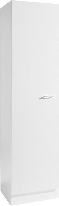 Lomadox - Küchen-Seitenschrank SALERNO-03 Weiß Breite 50 cm