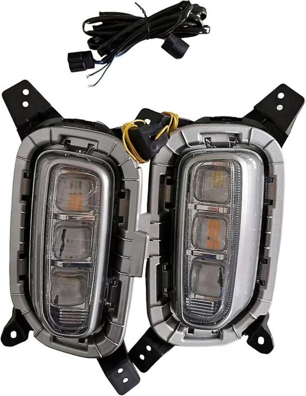 Auto Led Drl Tagfahrlicht Für Seltos Kx3 2020 2021 Blinker Anzeige Nebel Lampe, weiß Und