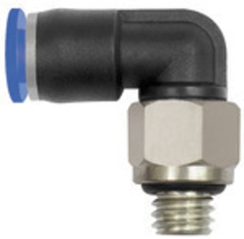 L-Steckverschraubung »Blaue Serie« mini, drehbar, M3, 125.003-4M - Riegler