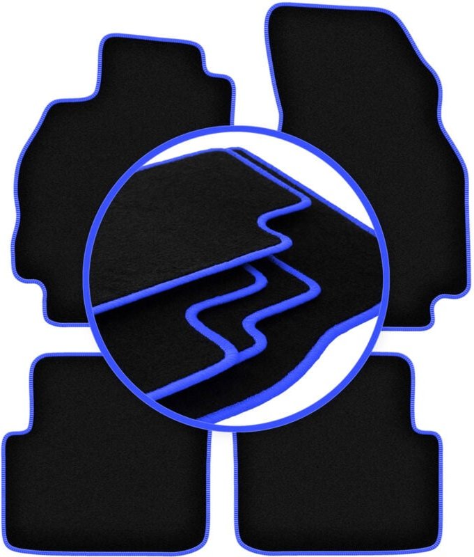 CARLUX-BLUE Autofußmatten für: Renault Megane II Kombi, Grandtour (2002-2008)