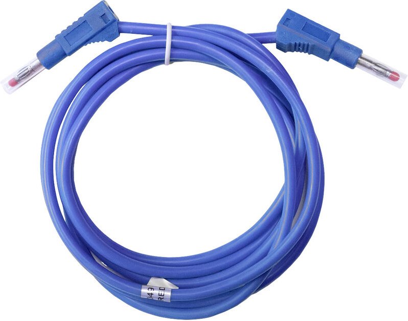 Mueller Electric - BU-2323-10-79-6 Messleitung Bananenstecker 4 mm Bananenstecker 4 mm 2 m Blau 1 St.