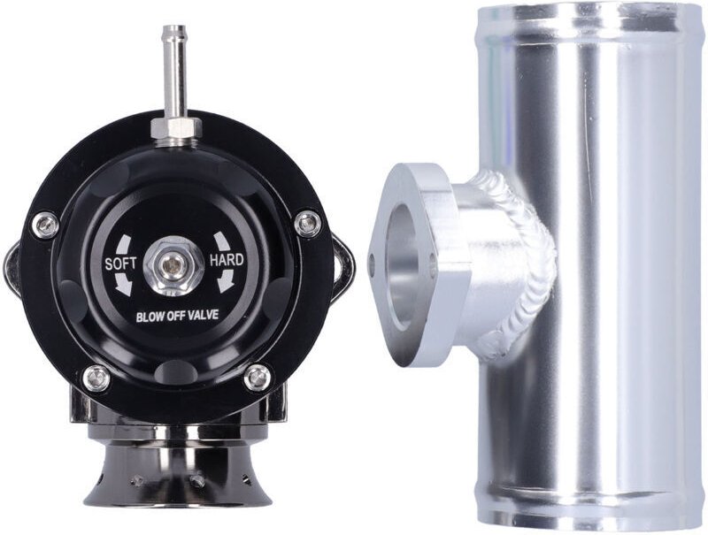 Billet-Aluminium-Turbinen-Abblasventil, 2,5-Zoll-Flanschtyp rs Universal (Schwarz) mumu