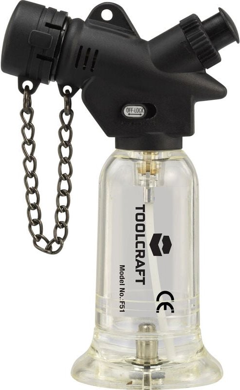 Toolcraft - 1553648 Gasbrenner 1300 °c inkl. Piezozünder 1 St.