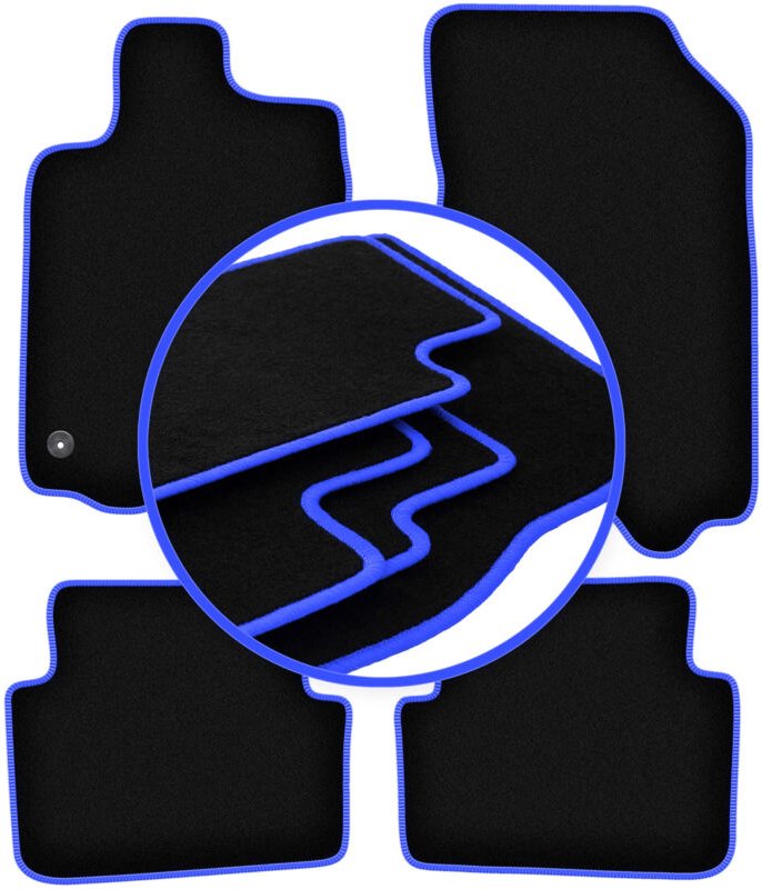 CARLUX-BLUE Autofußmatten für: Renault Laguna II Kombi, Liftback (2001-2007)