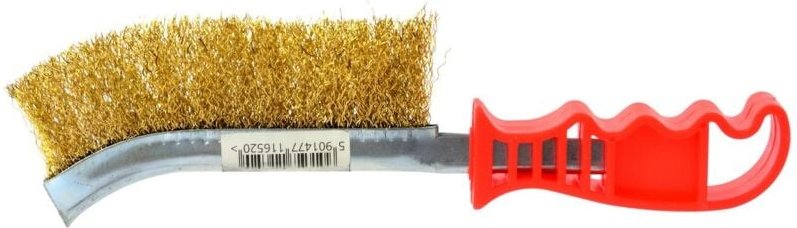 Drahtbürste aus Messing mit Kunststoffgriff (120)