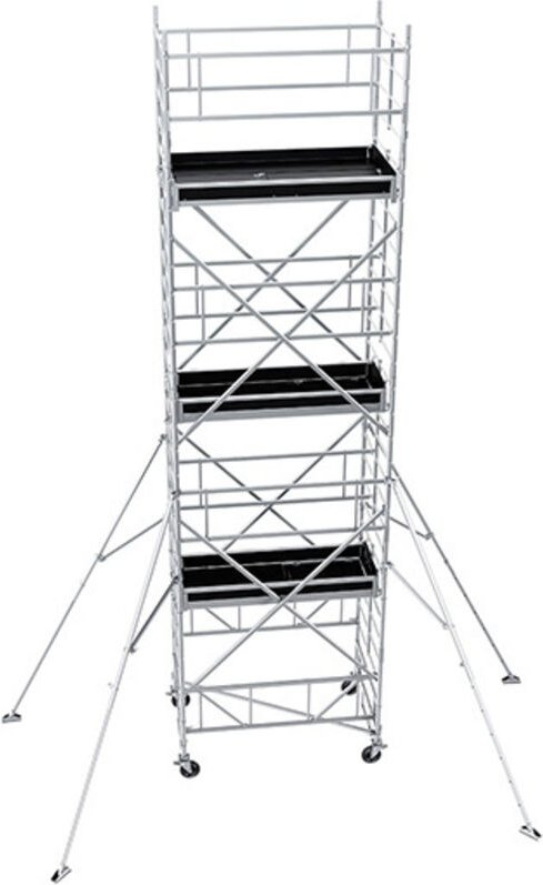 Geruest Experten - Fahrgerüst 4 Platteform - Maximale Arbeitshöhe 12.30m - TLS1020T