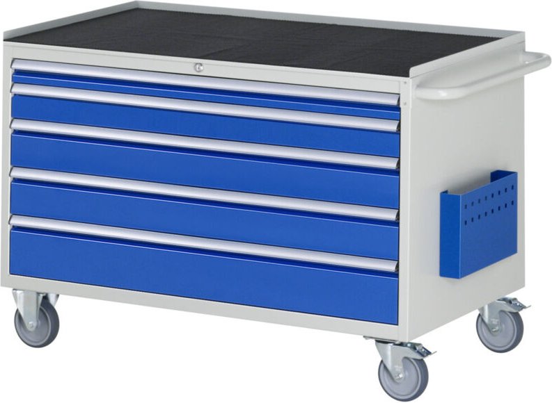 Montagewagen XXL3.11, B1145xT650xH795mm, 5x Schublade-TA, MT-Top-25mm - RAU