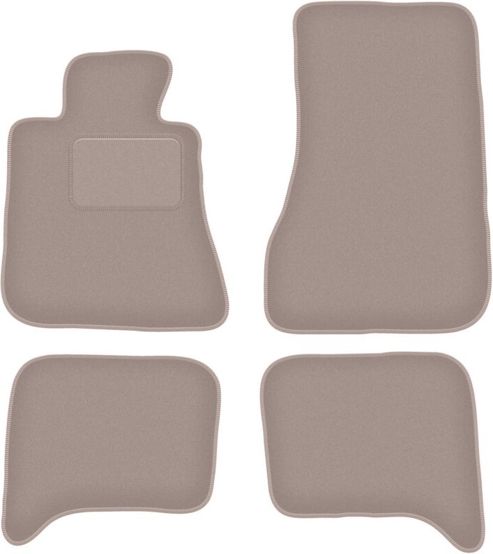 Beige Veloursmatten für: BMW 5 E28 Limousine (1980-1990)