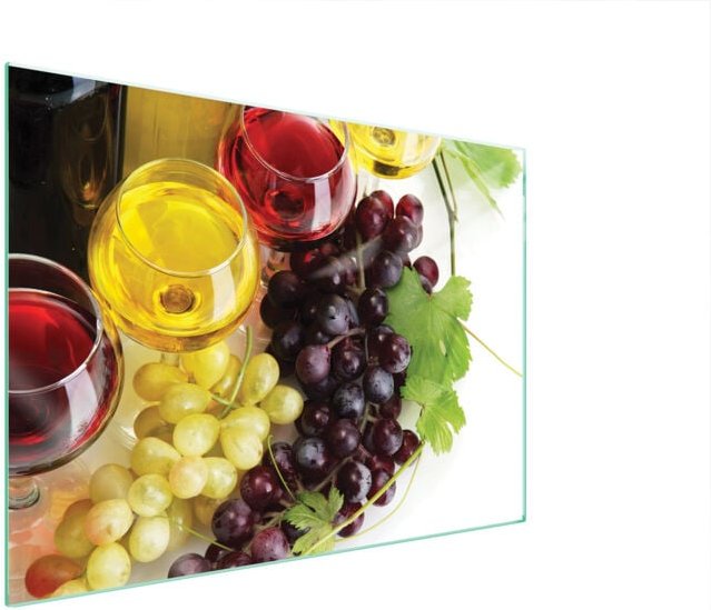 GLASSCHUTZPLATTE FÜR HERD 70x52 WEIN