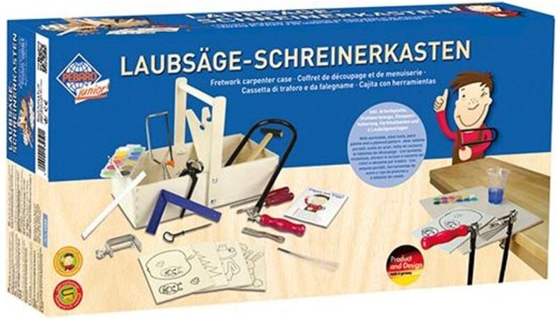 Laubsäge-Schreinerkasten m.Stahlwerkzeugen Bausch