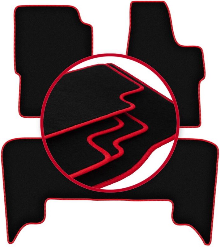 CARLUX-RED Autofußmatten für: Isuzu Trooper II SUV (1992-2002)