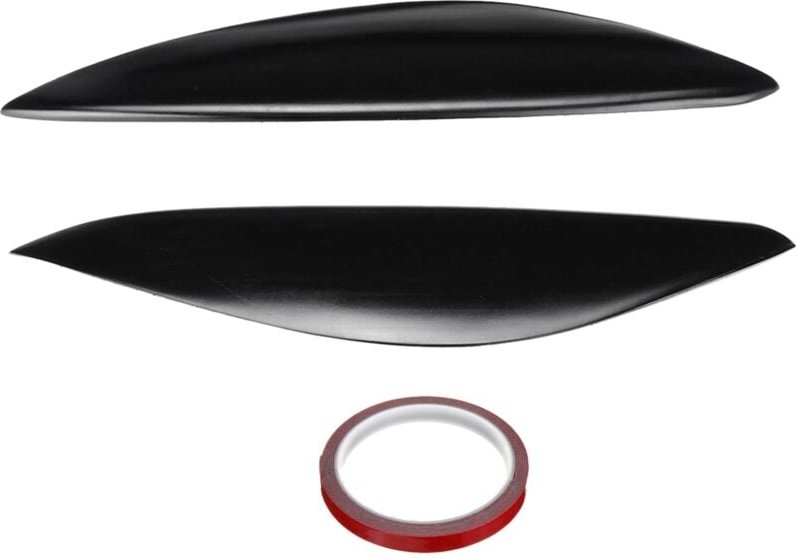 Thumbnail - 2Pcs Auto Scheinwerfer Augenbrauen Abdeckung Trim Fiberglas Kopf Licht Lampe Augenlid Aufkleber für/C Facelift 2006-2016