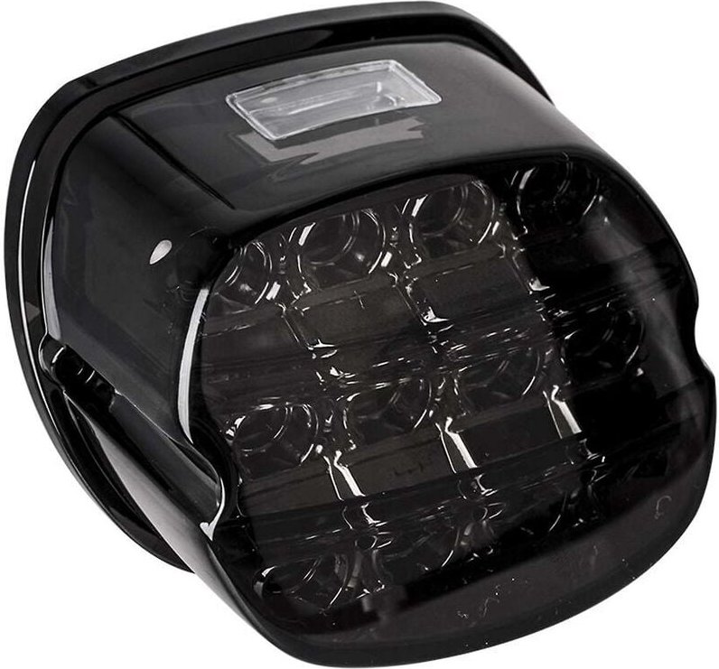 Woosien - Schwarze hintere Rücklichter, Motorrad-Rücklichter, Bremslauf, für Touring Dyna Road King Glide Street