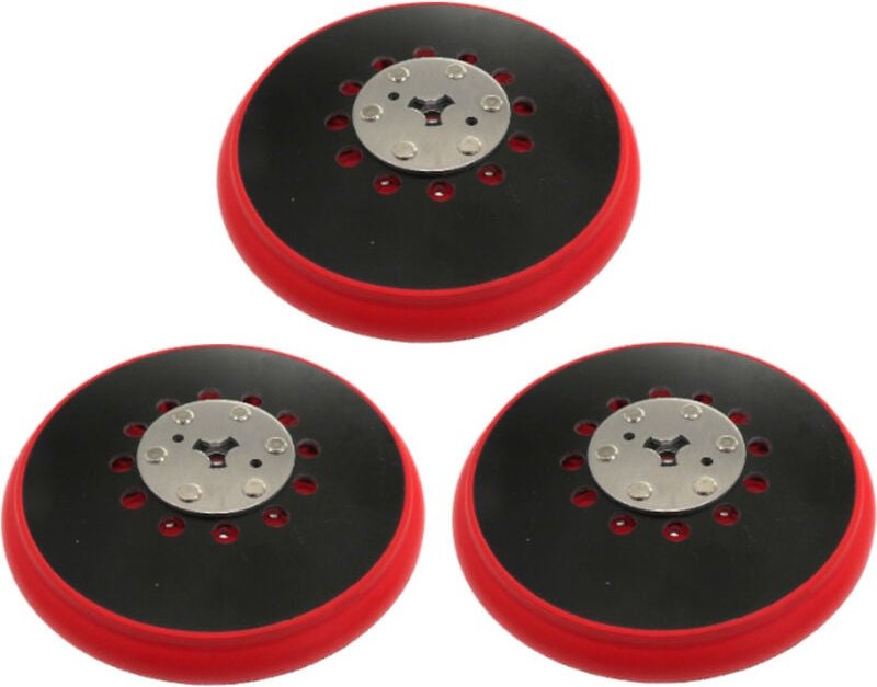 Trade-Shop 150mm Klett Schleifteller / Stützteller / Haftteller kompatibel mit Exzenterschleifern mit M8 + 5/16' unf Auf...