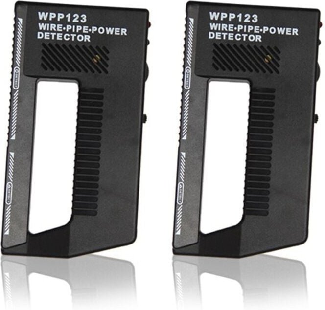 Tlily - 2 Stück WPP123 Metalldetektor, Wandscanner-Detektor, einstellbarer Alarm, Rohrstrom-Stud Finder-Detektor