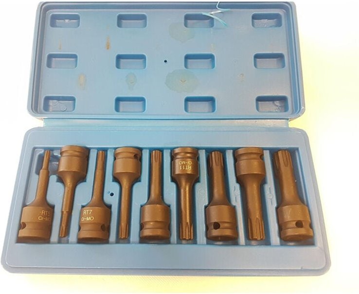 Trade Shop Traesio - Trade Shop - set 8 pz bussoz exagonali für utensili aria 1/2' type h -