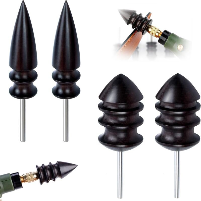 4-teiliges Lederwerkzeug, nützlicher neuer Leder-Brenner, Holzhandwerk-Leder-Brenner-Set, Leder-Polierwerkzeuge, Leder-N...