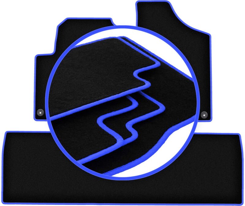 CARLUX-BLUE Autofußmatten für: Seat Alhambra I Minivan (1995-2010)
