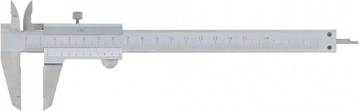 Wilmart - Messschieber aus verchromtem Stahl, 150 mm, Genauigkeit 0.02 mm