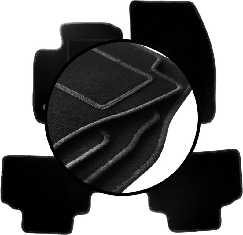 Satz Veloursmatten für: Ford Tourneo Courier Kombivan (2014-)