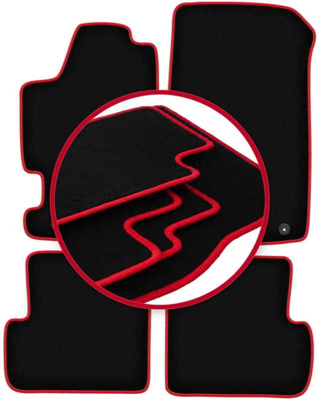 CARLUX-RED Autofußmatten für: Renault Laguna I Kombi, Liftback (1994-2001)