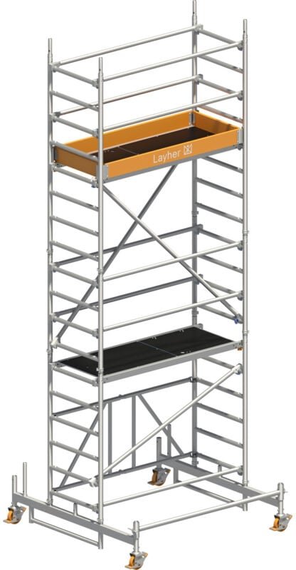 Layher Rollgerüst Zifa Sicherheitsaufbau P2 5,76m AH