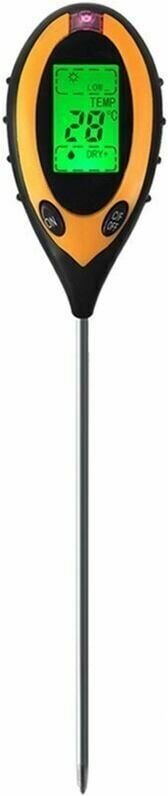 Professionelles Boden-PH-Messgerät, 4-in-1-LCD-Display, Temperatur, Luftfeuchtigkeit, Solar-PH-Garten-Sonnenlicht-Tester...