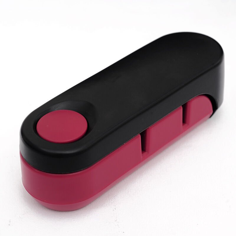 Lntyq - Stück Kompakter Messerschärfer mit Stahlklinge - Kompakter Küchenmesserschärfer - Rot