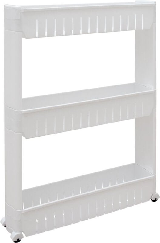 No Brand - Nischenregal 12,5cm schmal Nischenwagen Rollregal klein Küchen-Regal Standregal