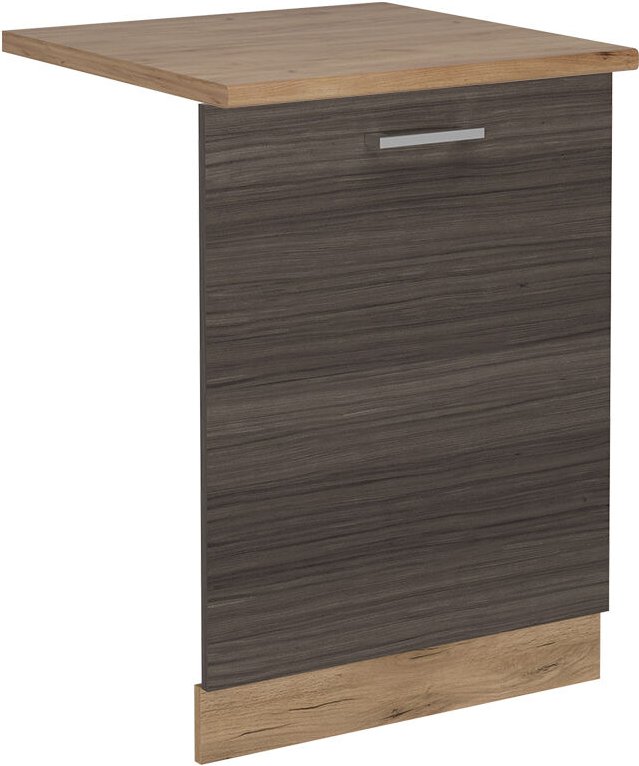 Vicco - Geschirrspülblende R-Line, Edelgrau, 60 cm , ap Eiche