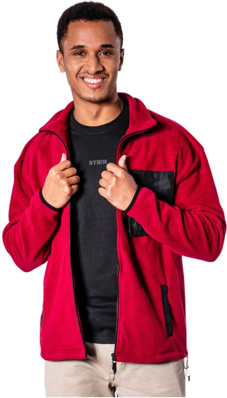 Zip Fleece l Deep Red - Stier