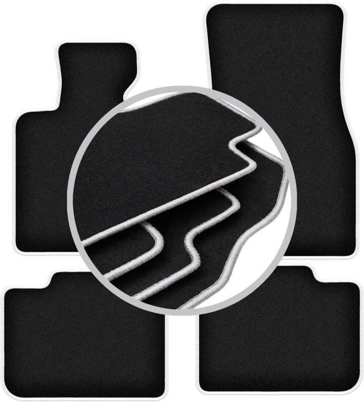 CARLUX-SILVER Autofußmatten für: BMW 6 G32 GT Gran Turismo (2017-)