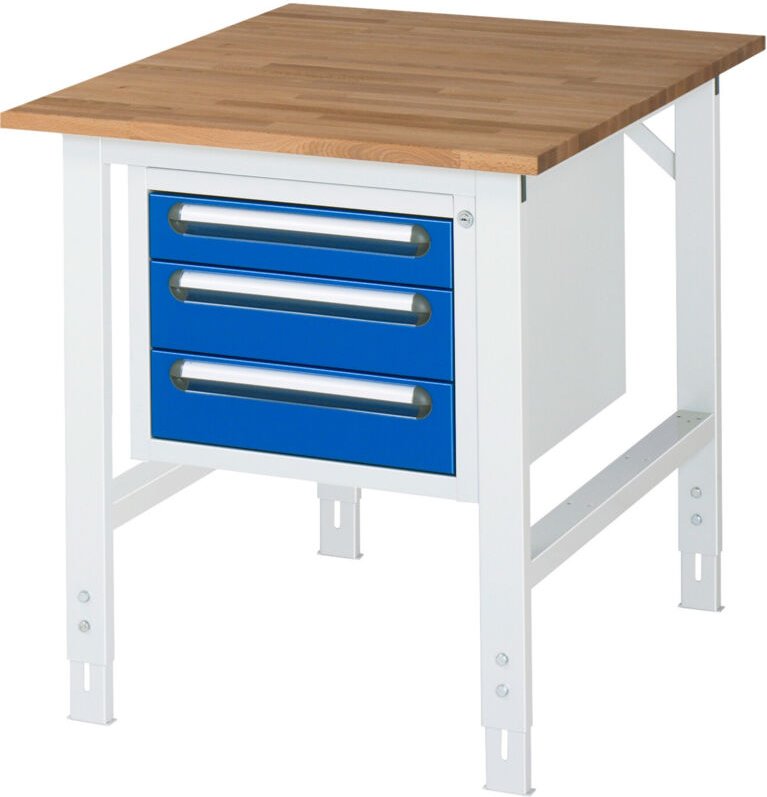 Rau Arbeitstisch Tom höhenverstellbar KM04, B750xT1000xH760-1080mm, B-Platte-25mm