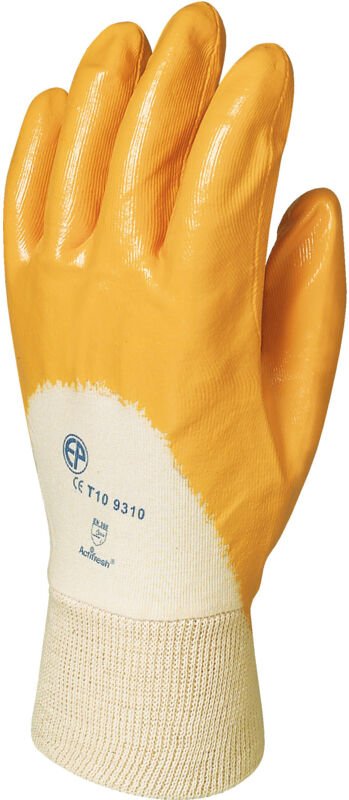 Pack mit 10 Paar EURODEX Handhabungshandschuhe, ultraleicht, gelb, Qualsup, Größe 9