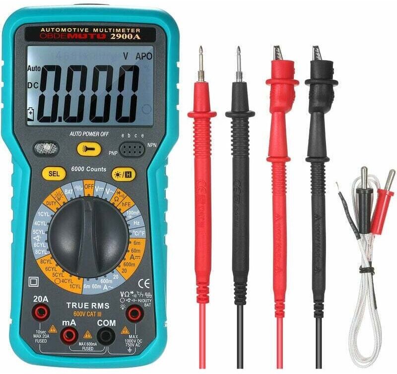 Aiperq - Hochwertiges intelligentes digitales Testinstrument für Smart-Autos und intelligentes Digitalmultimeter