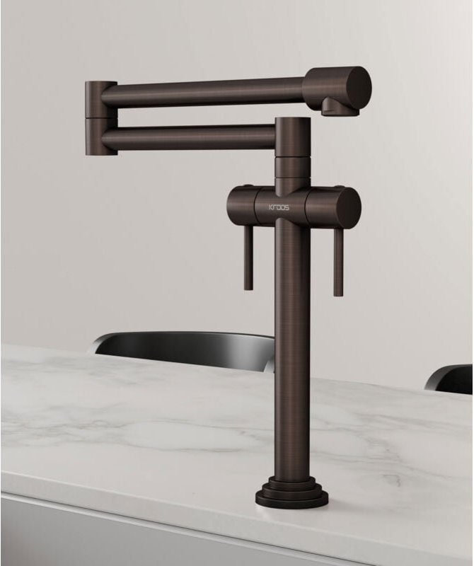 Küchenmischbatterie im Retrostil - Kupferfarben